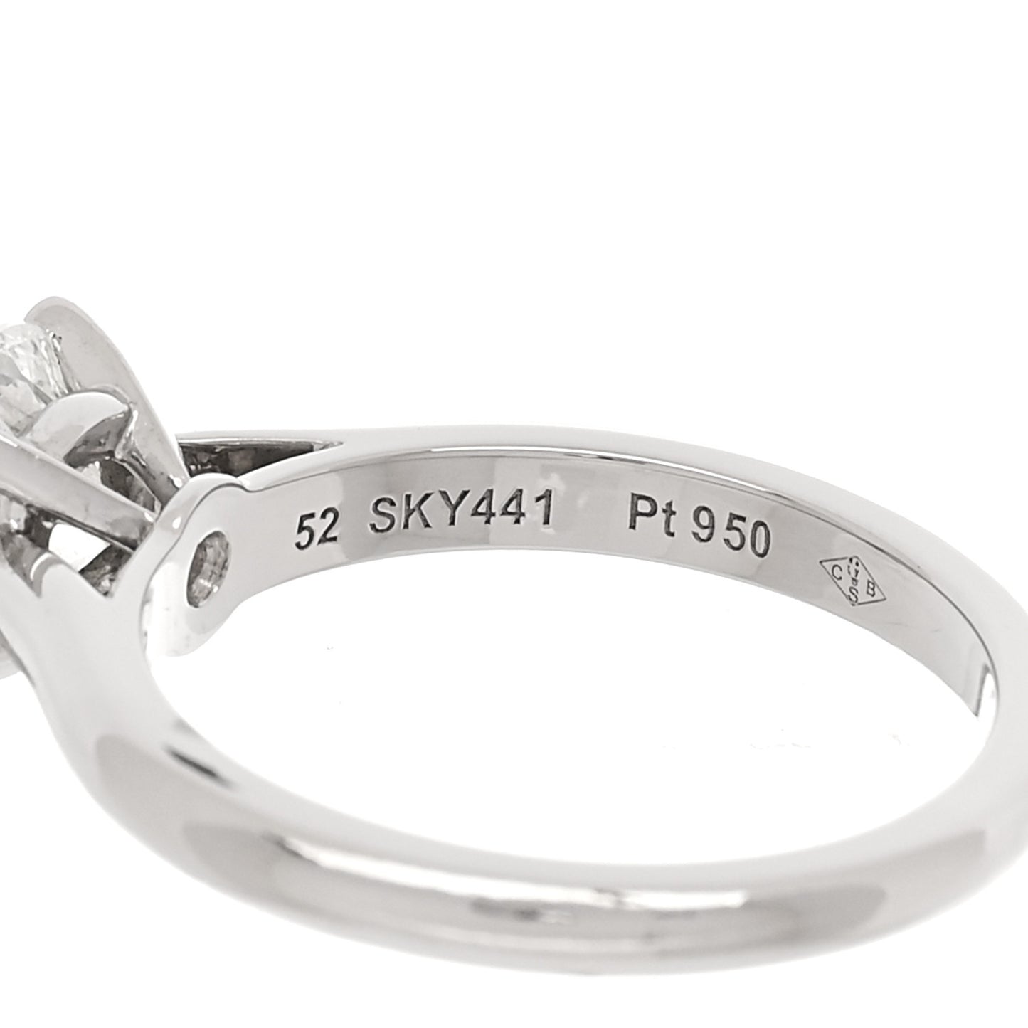 Platinum Diamond 1.29ct 1895 Solitaire Engagement Ring 52 6