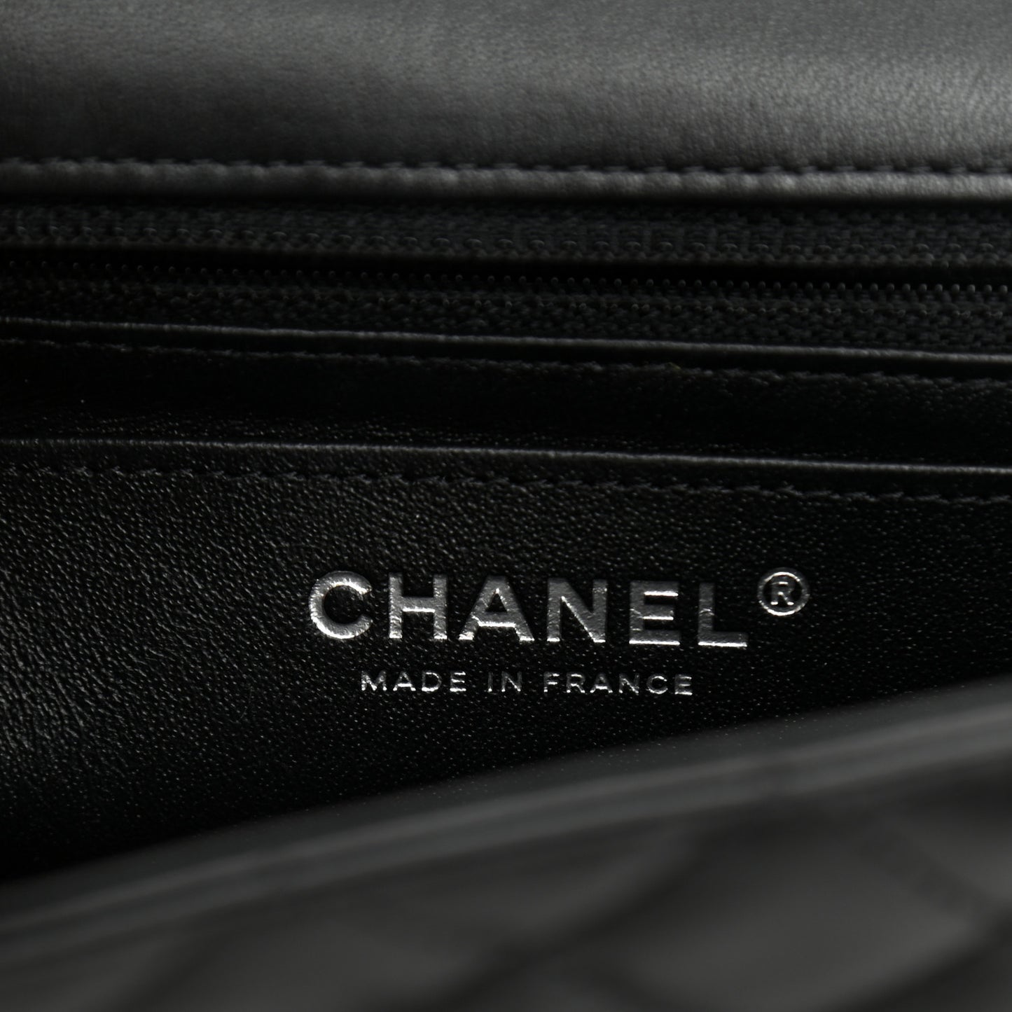 Lambskin Quilted Mini Rectangular Flap So Black