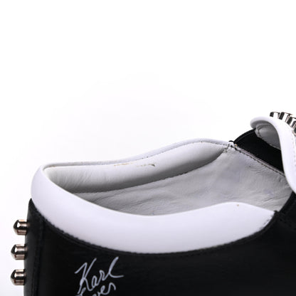 Fendi Calfskin Studded Karlito Slip On Sneaker 36 Black 18 of 24