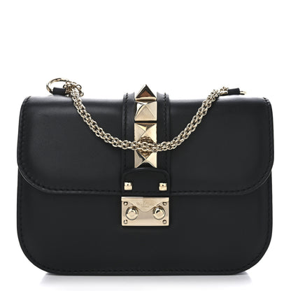 Valentino Garavani Vitello Small Glam Lock Rockstud Flap Black 1 of 9