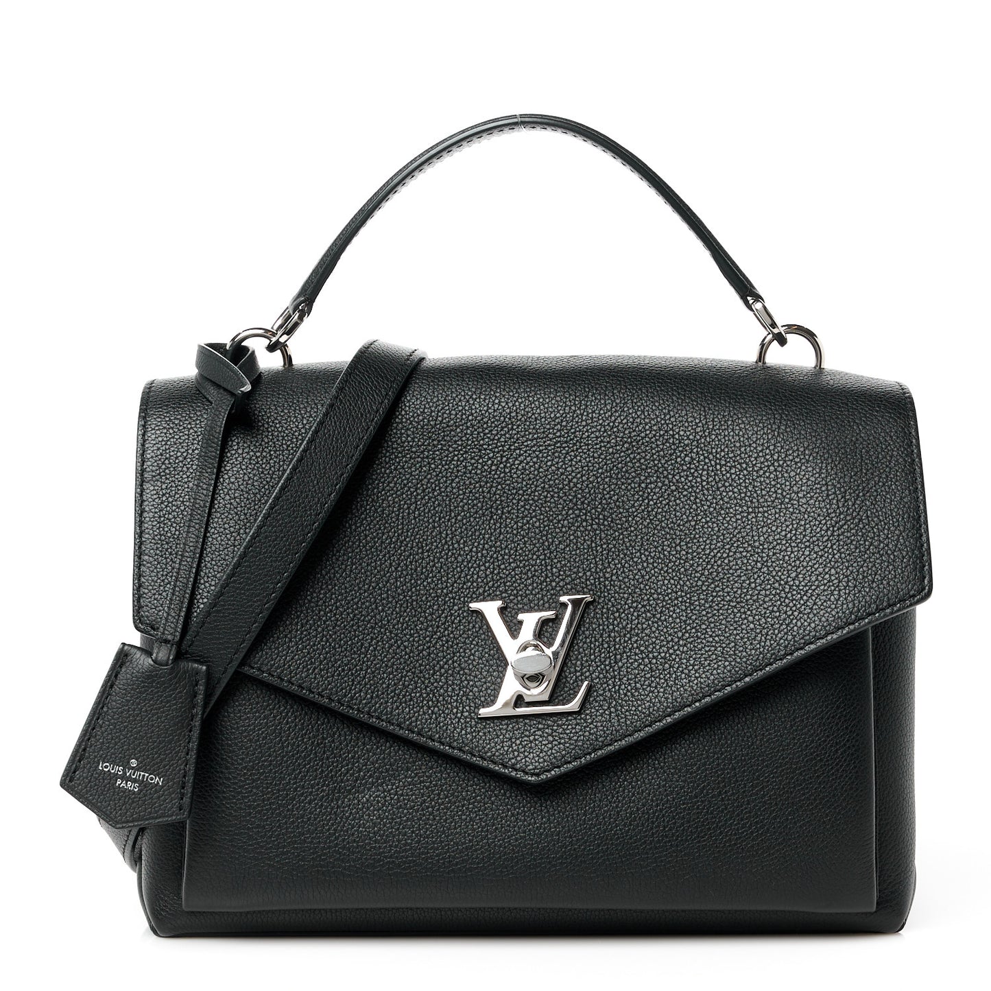 Soft Calfskin My Lockme Top Handle Black