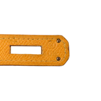 Hermes Toile H Epsom Kelly Sellier 28 Ecru Jaune Sable 7 of 12