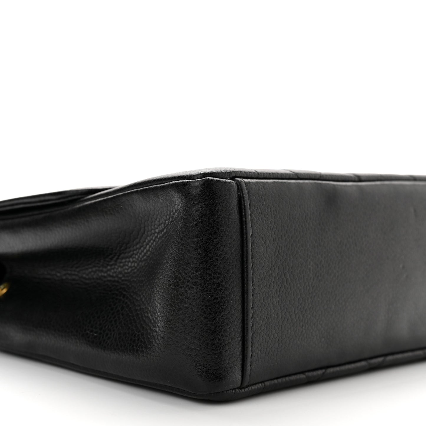 Caviar Quilted Medium Single Flap Black