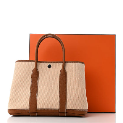 Hermes Toile Negonda Garden Party 30 TPM Gold 11 of 11