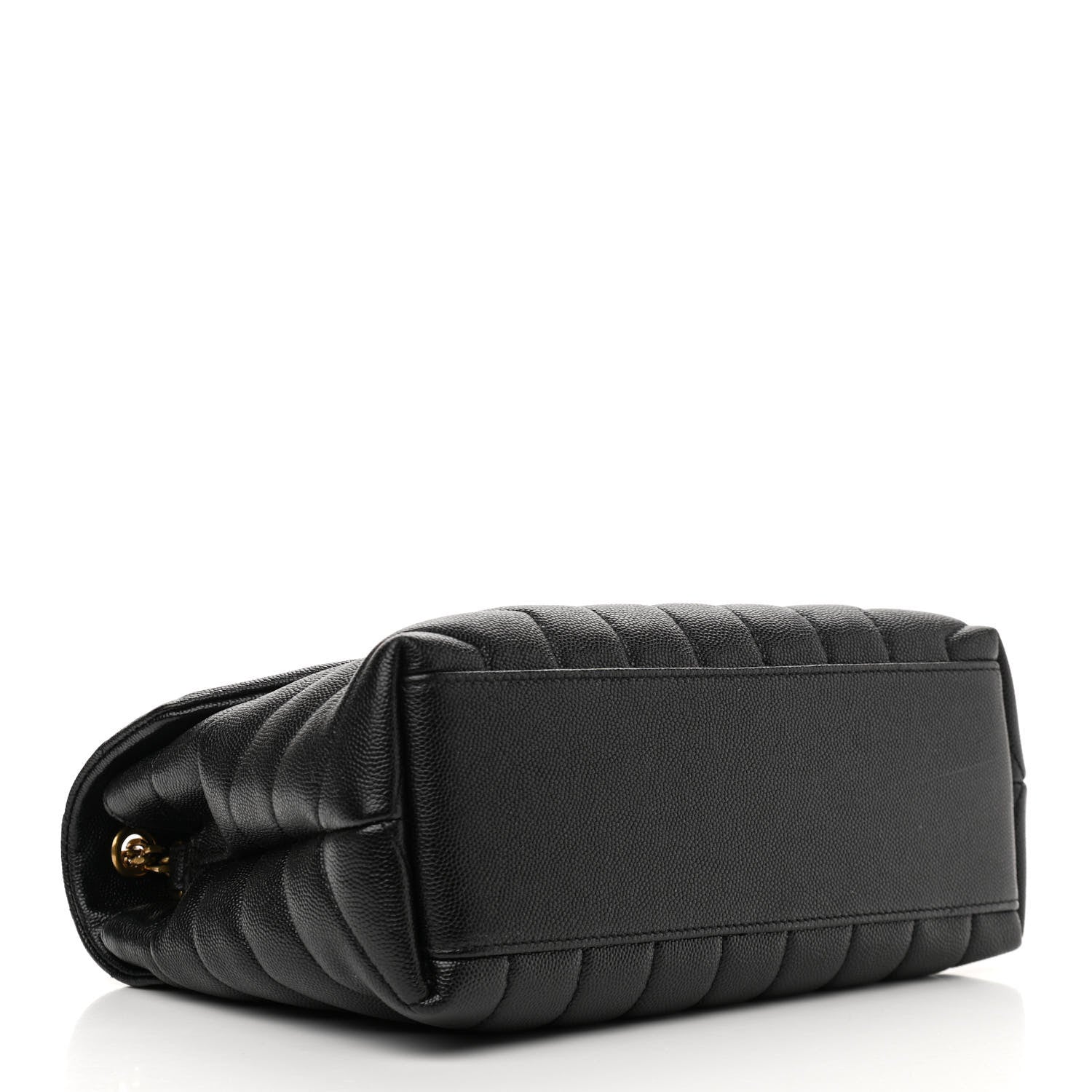 Saint Laurent Grain de Poudre Calfskin Y Quilted Monogram Small Loulou Chain Satchel Black 4 of 10