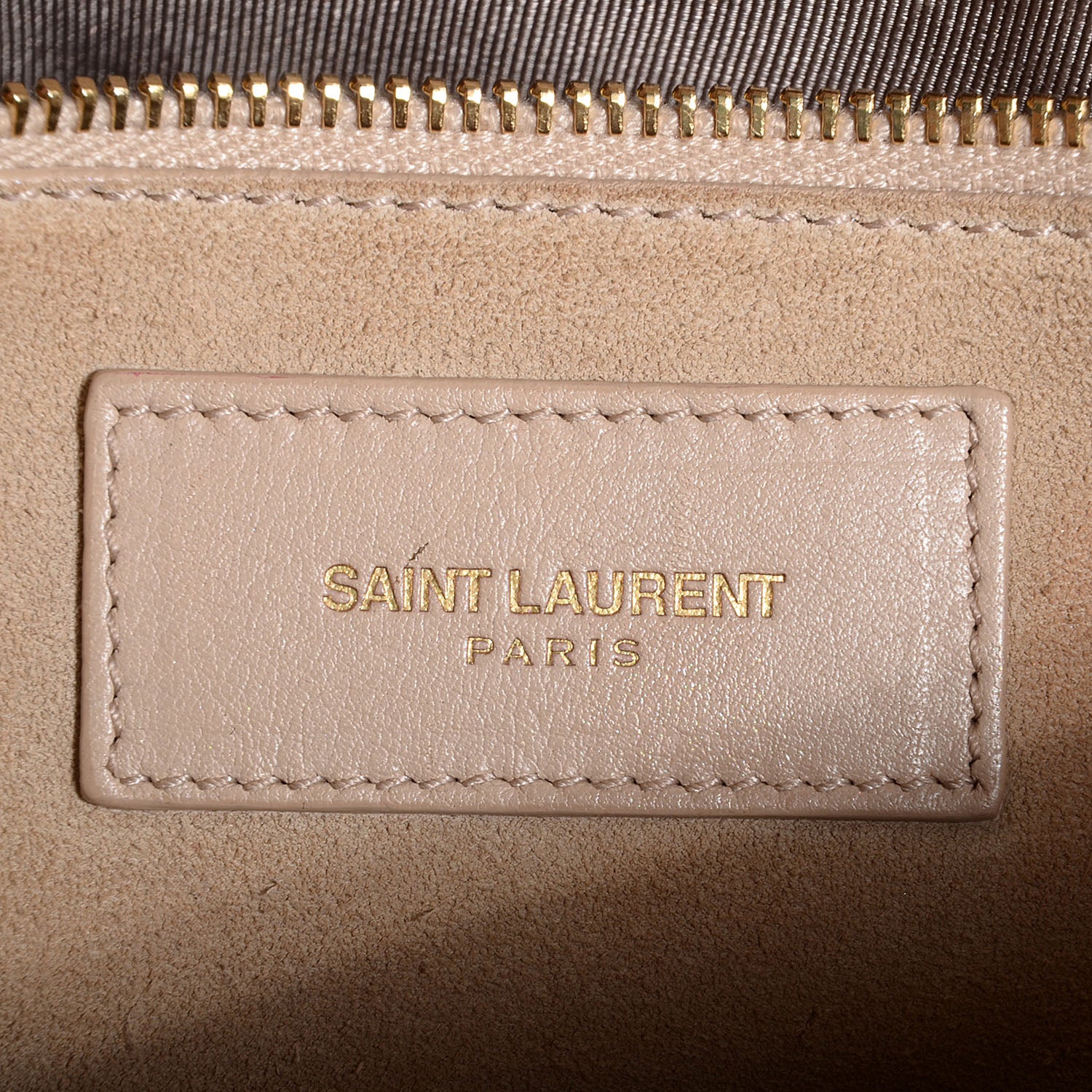 Saint Laurent Calfskin Leather Classic Large Sac de Jour Carryall Beige 6 of 10