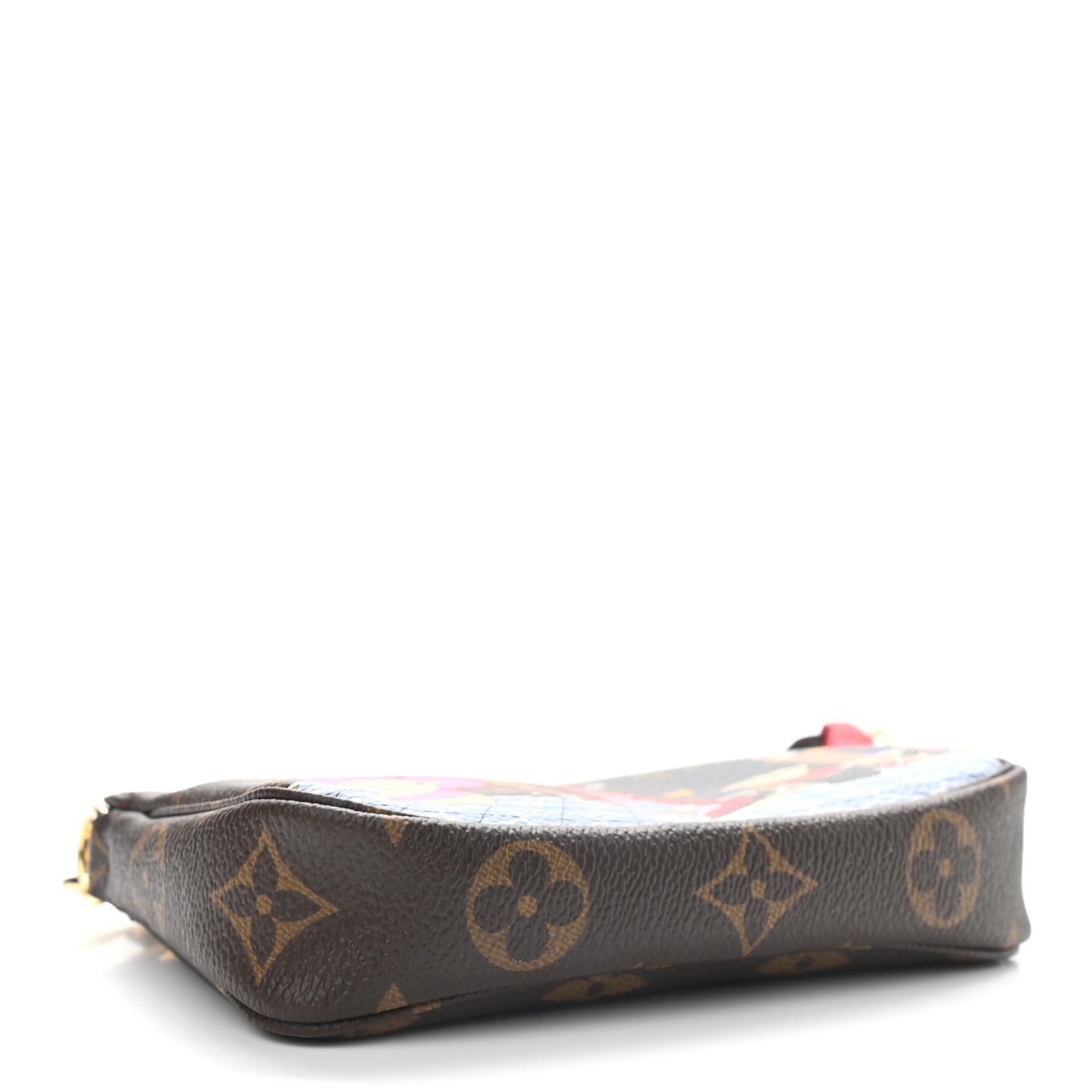 Monogram 2021 Christmas Animation London Mini Pochette Accessories Red