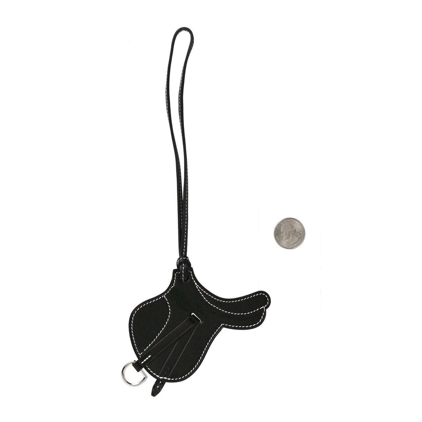 Box Paddock Selle Horse Saddle Bag Charm Black