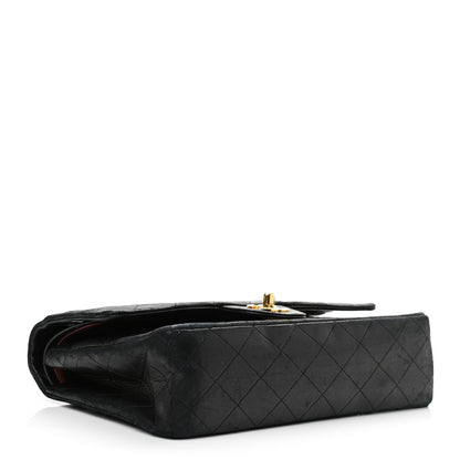 Chanel Lambskin Quilted Medium Double Flap Black 4 of 20