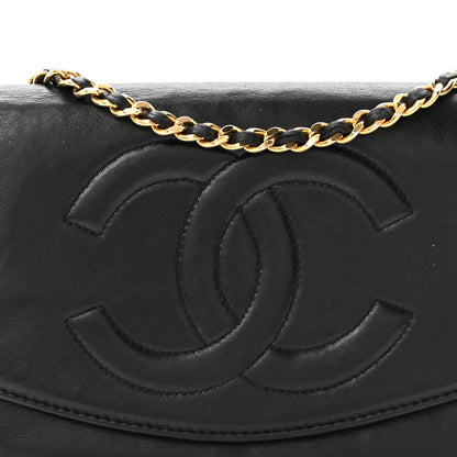 Chanel Lambskin Timeless CC Wallet On Chain WOC Black 9 of 11