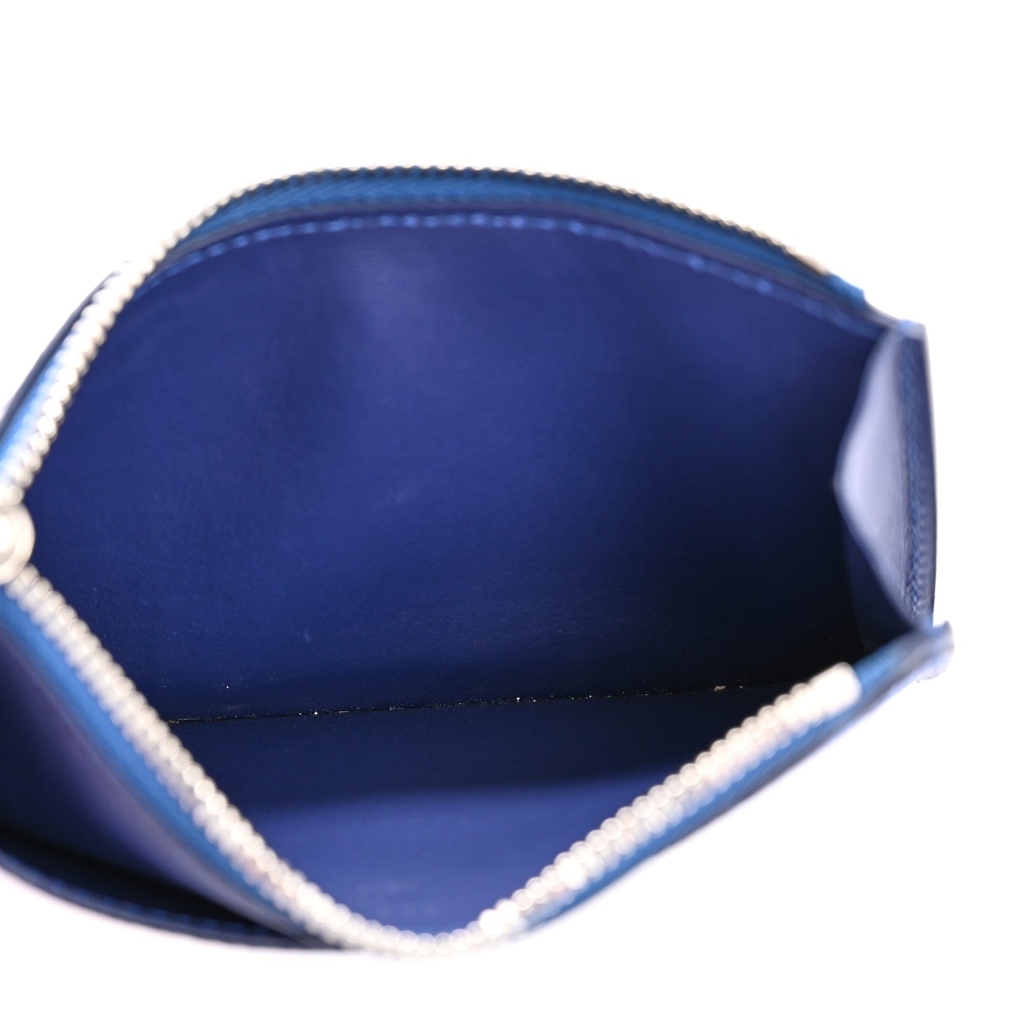 Cowhide Monogram Bandana Coin Card Holder Blue