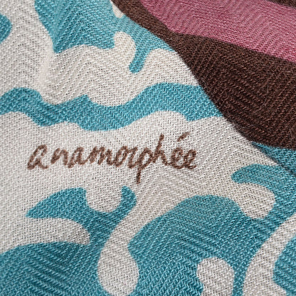 Hermes Cashmere Silk Ex Libris En Monogram Kimonos Shawl 140 8 of 8