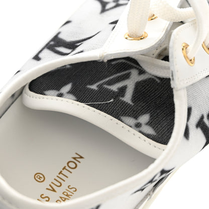 Louis Vuitton Technical Fabric Calfskin Monogram Stellar Sneakers 39 Black 11 of 11