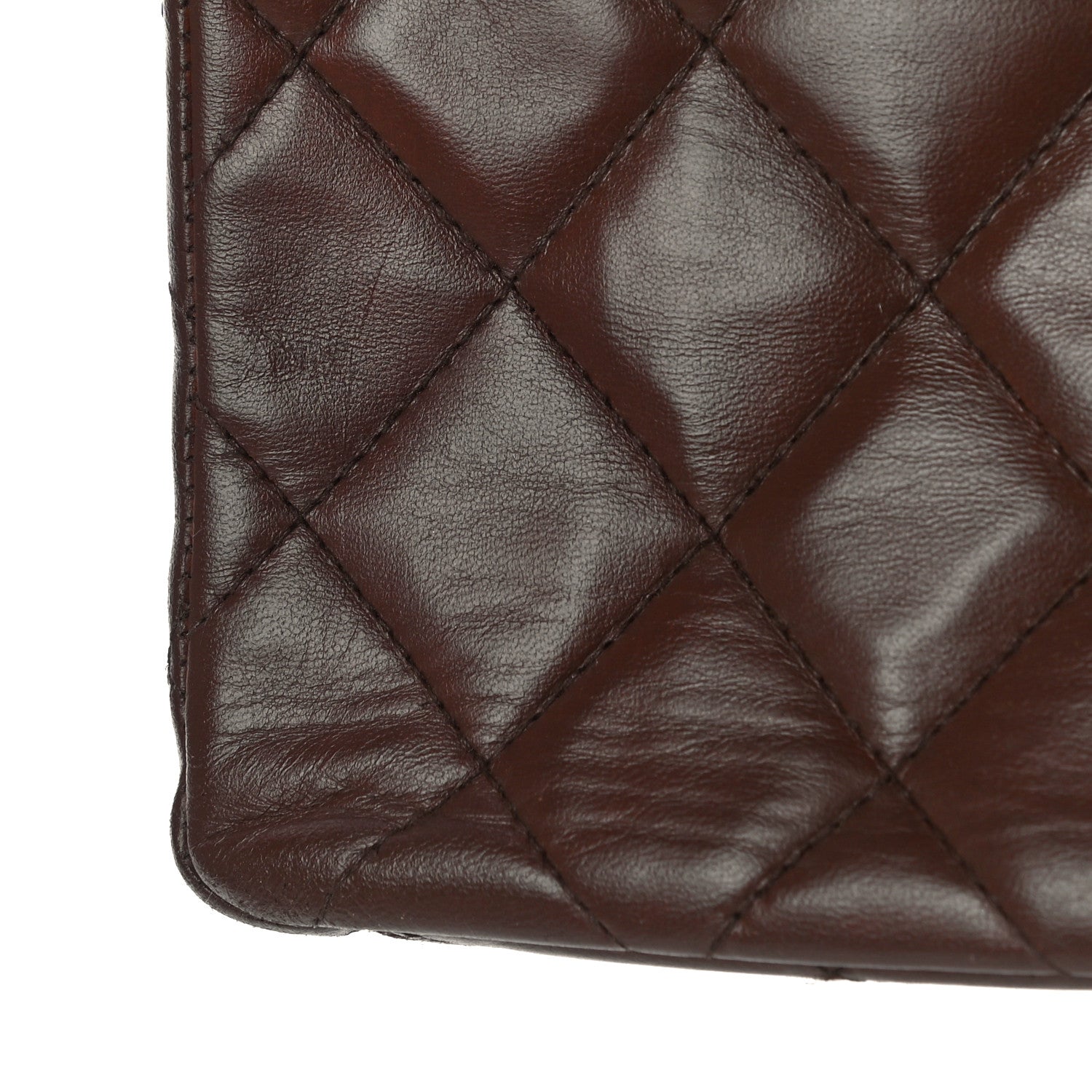 Chanel Lambskin Quilted Small Single Flap Brown 13 of 14