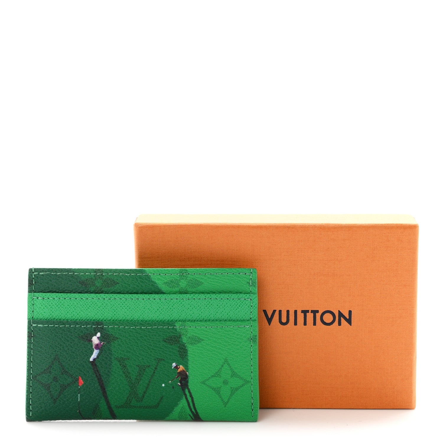Louis Vuitton Monogram Heritage Double Card Holder  Golf Green 7 of 7