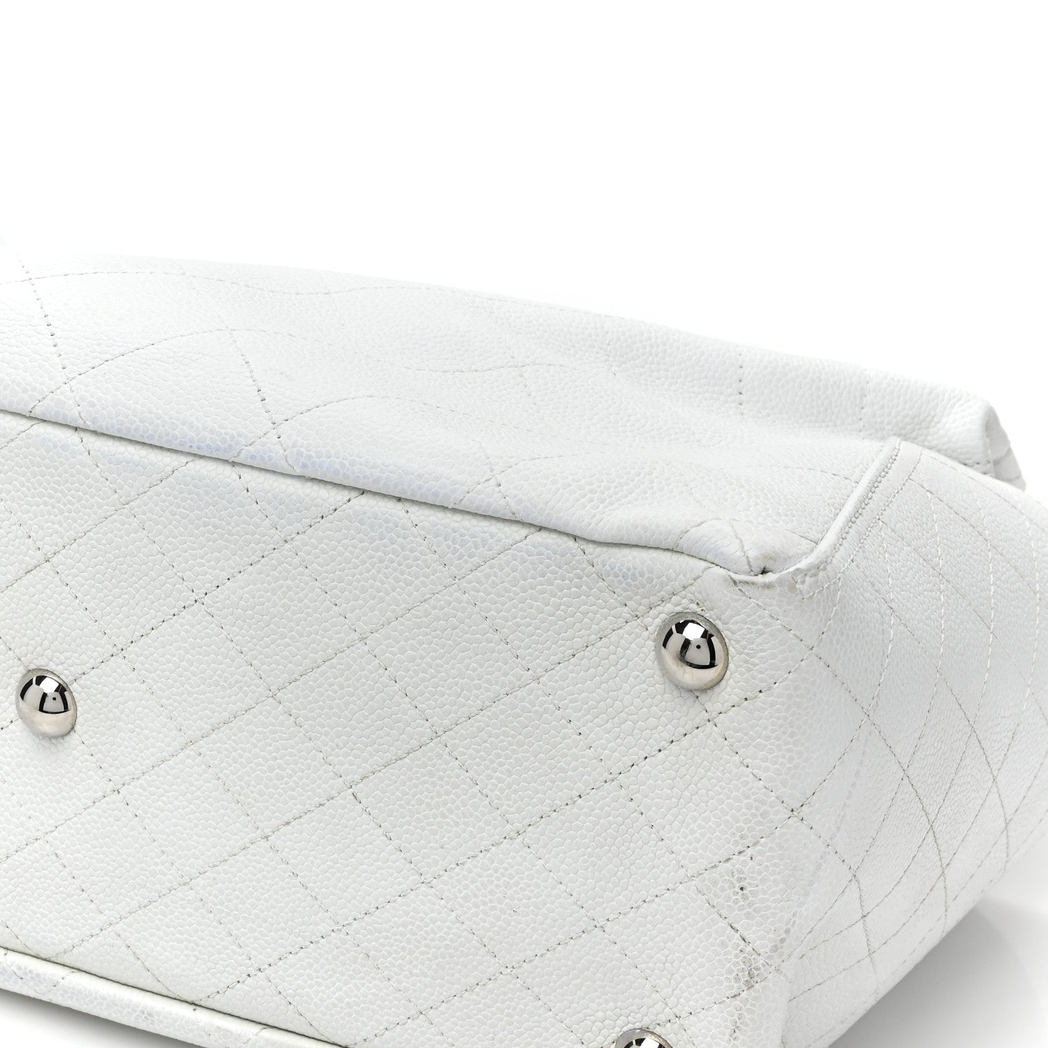 Chanel Grained Calfskin CC Pocket Tote White 17 of 17