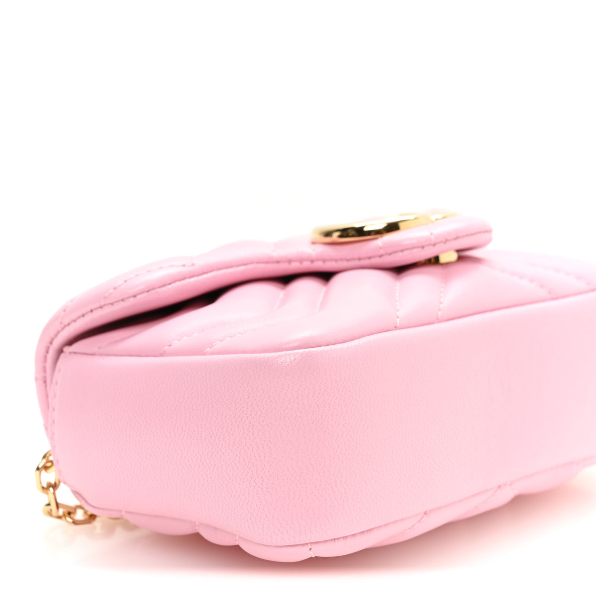 Lambskin Matelasse Mini GG Marmont Shoulder Bag Light Pink