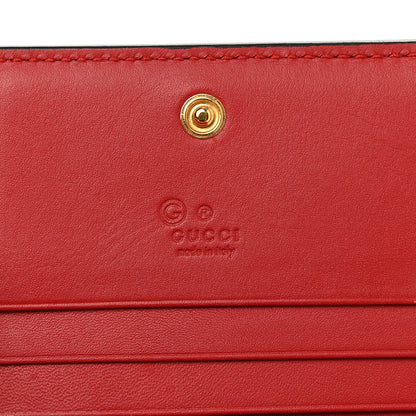 Gucci GG Supreme Monogram Blooms Card Case Wallet Beige Blue Navy Hibiscus Red 6 of 8