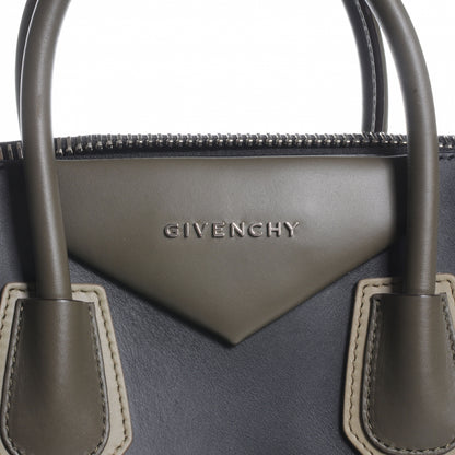 Givenchy Smooth Calfskin Medium Bi-Color Antigona Black Green 5 of 9