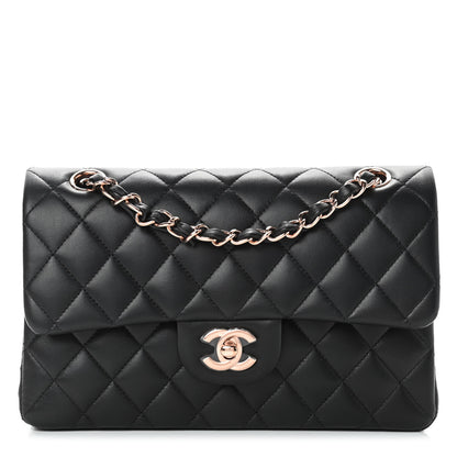 Chanel Lambskin Quilted Small Double Flap Black 2 of 16