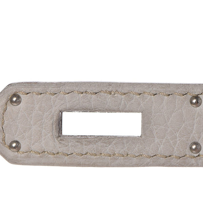 Hermes Taurillon Clemence Kelly Retourne 35 Gris Perle 15 of 29