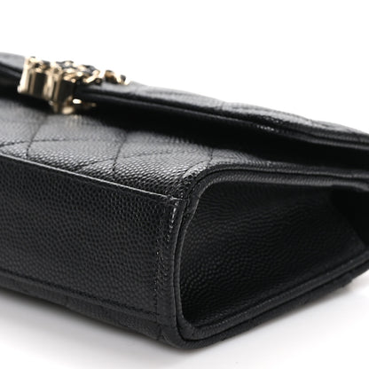 Chanel Caviar Quilted Chain Match Top Handle Phone Holder With Chain Black 10 of 11