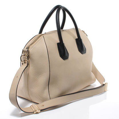 Givenchy Calfskin Medium Bi-Color Antigona Cream Black 3 of 7