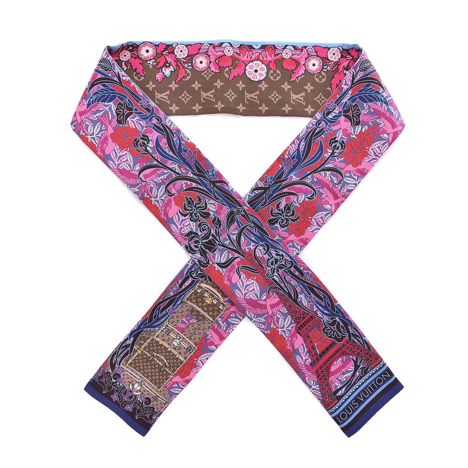 Louis Vuitton Silk Louis A Paris Bandeau Fuchsia 1 of 4