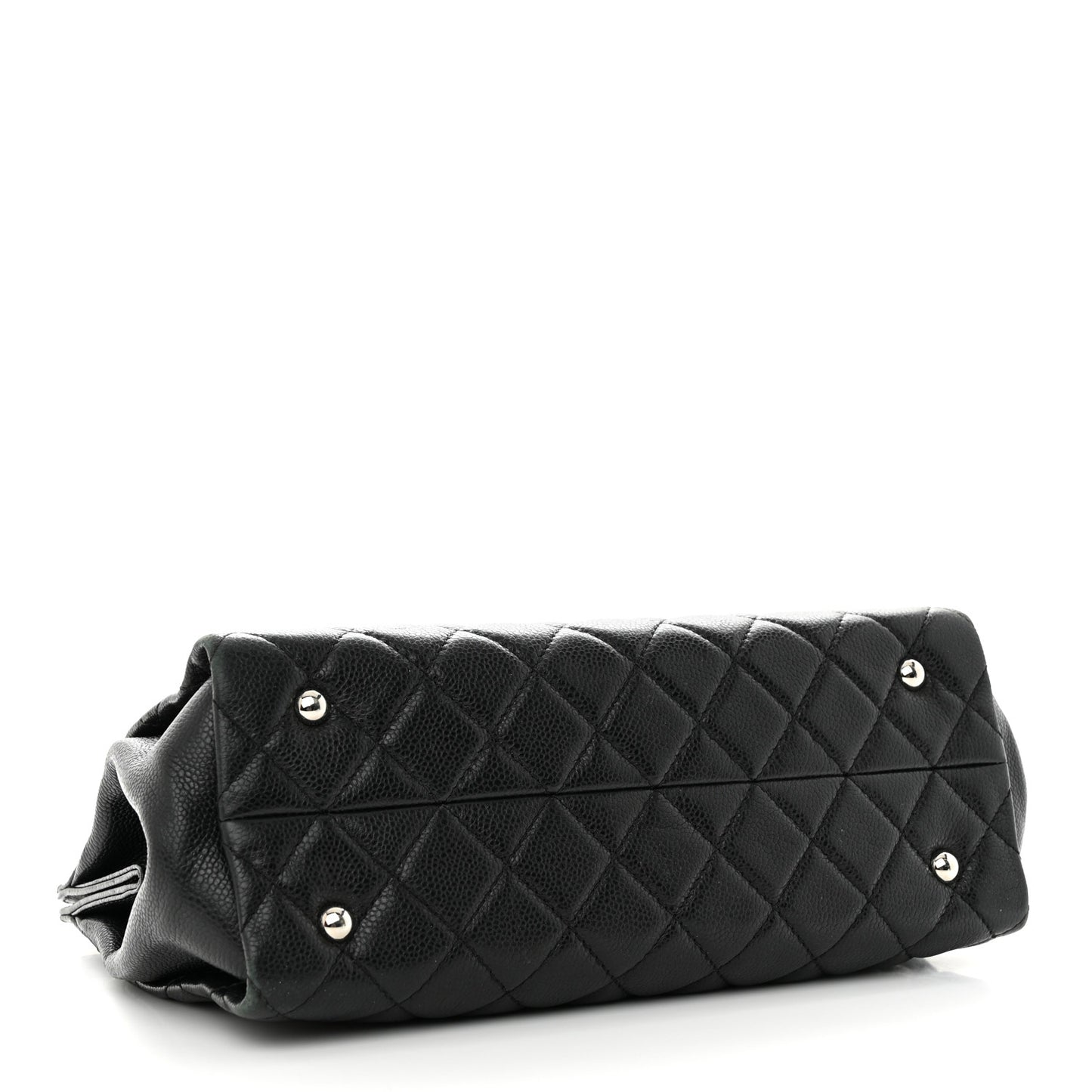 Soft Caviar Quilted CC Timeless Tote Black