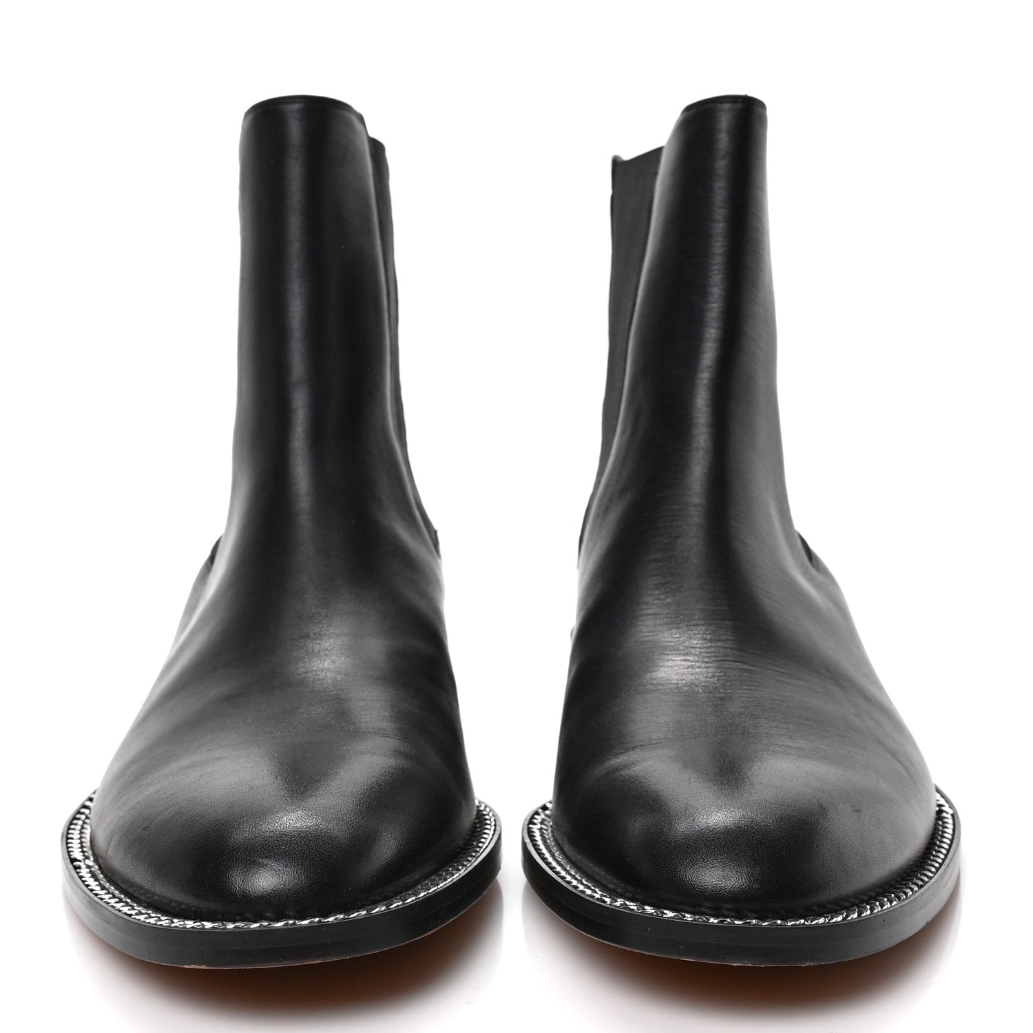 Givenchy Calfskin Chain Boots 40 Black 2 of 6