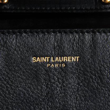 Saint Laurent Calfskin Mini Y Ligne Crossbody Pochette Bag Black 7 of 9