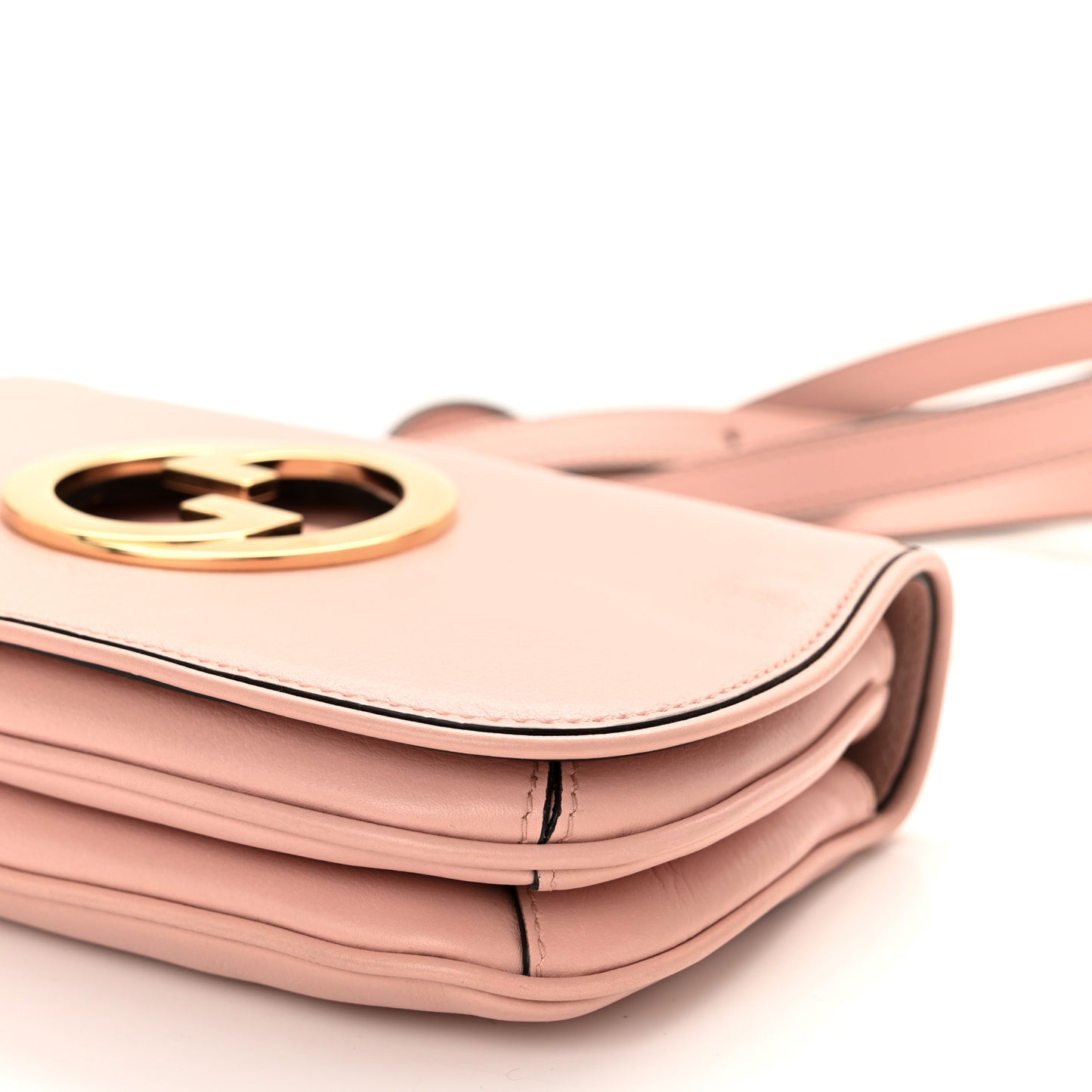 Roxy Calfskin Web Mini Blondie Shoulder Bag Powder Pink