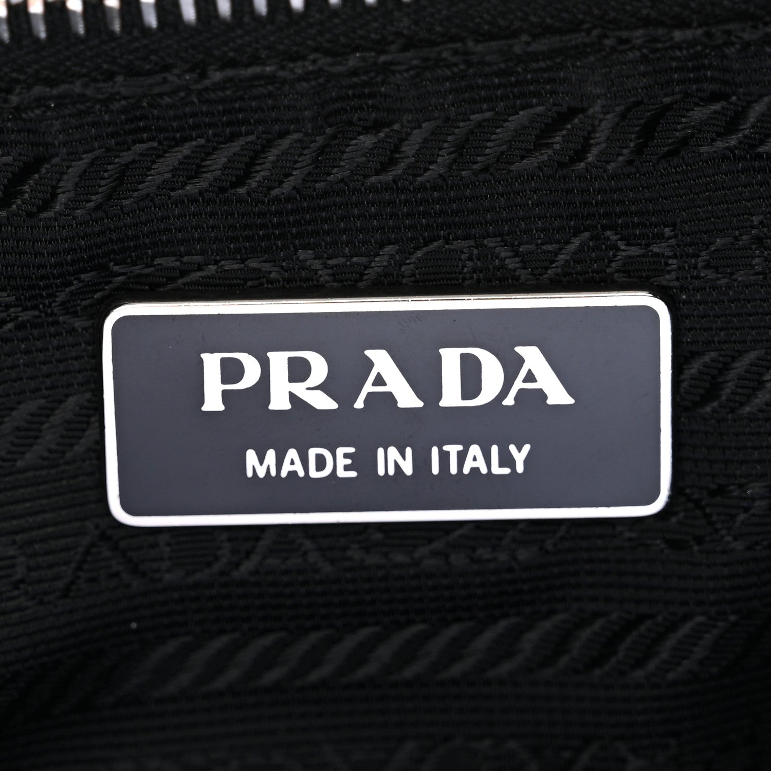Prada Tessuto Nylon Moon Shoulder Bag Black 6 of 12