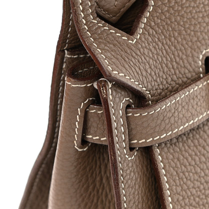 Hermes Taurillon Clemence Jypsiere 28 Etoupe 10 of 16