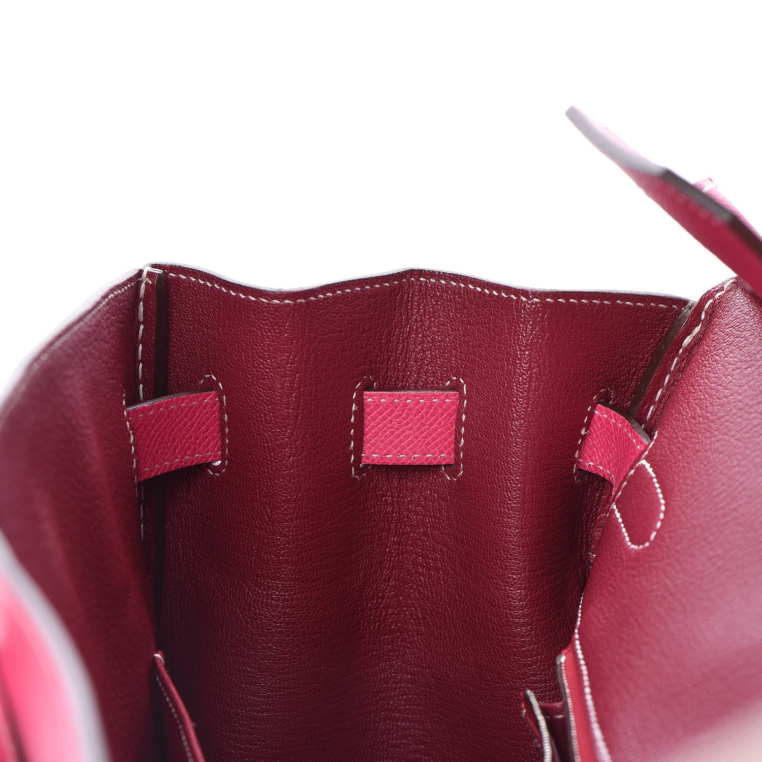 Hermes Epsom Candy Birkin 35 Rose Tyrien Rubis 20 of 33