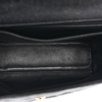 Chanel Caviar Quilted Jumbo Kelly Flap Black 5 of 10