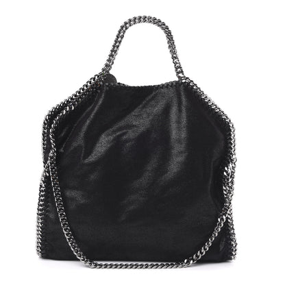 Stella McCartney Shaggy Deer Falabella Fold Over Tote Black 1 of 10