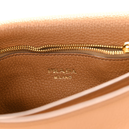Prada Vitello Daino Flap Crossbody Caramel 6 of 9