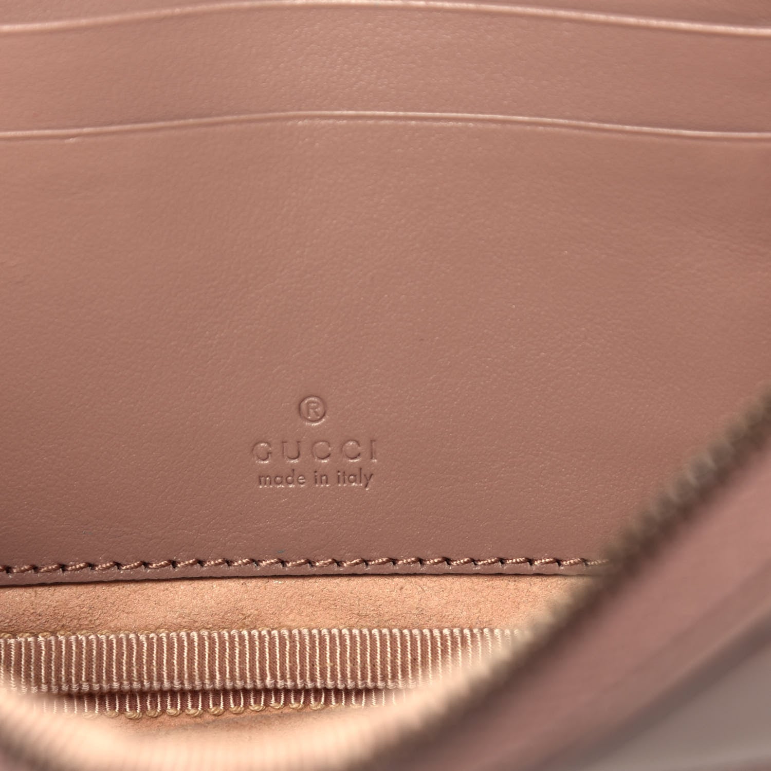 Gucci Calfskin Matelasse Mini GG Marmont Chain Crossbody Bag Porcelain Rose 6 of 9
