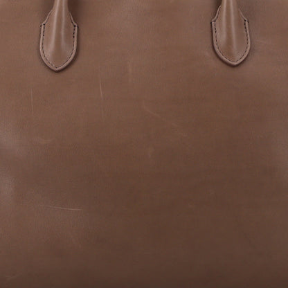 The Row Polished Saddle Calfskin Marlo 14 Tawny Brown 6 of 8