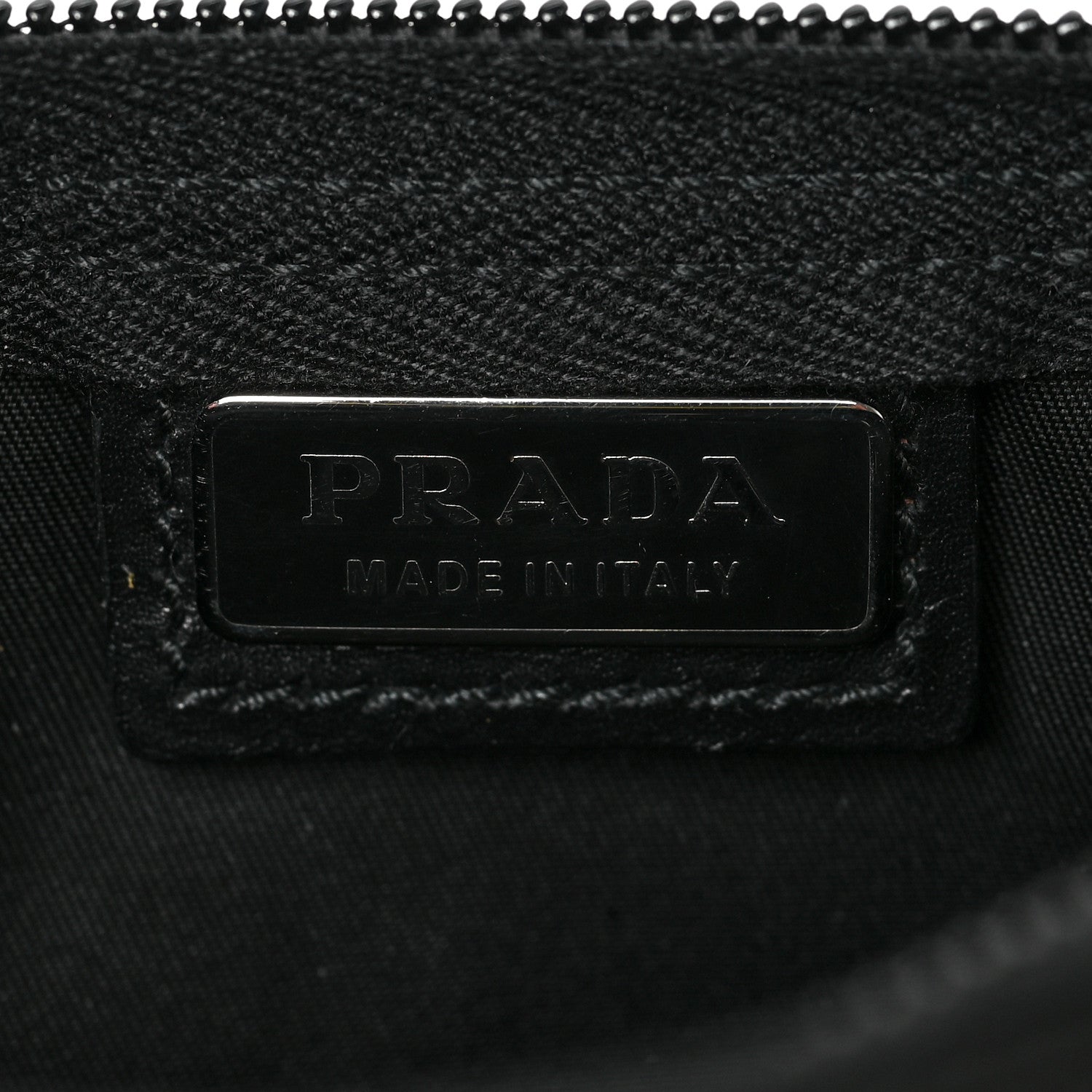 Prada Nylon Tessuto Cosmetic Pouch Black 6 of 6