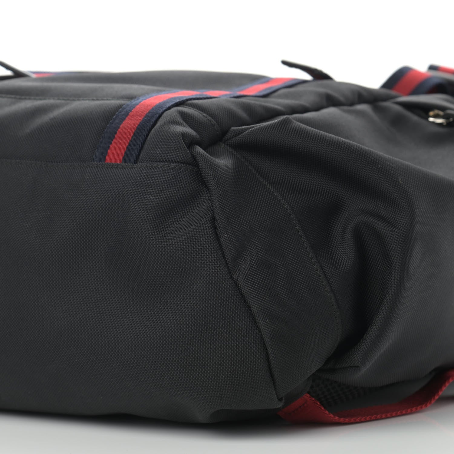 Gucci Techno Canvas Web Double Buckle Backpack Black 11 of 12