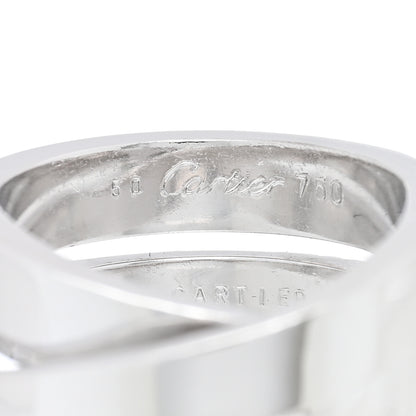 Cartier 18K White Gold 9mm Paris Nouvelle Vague Ring 50 5.25 4 of 4