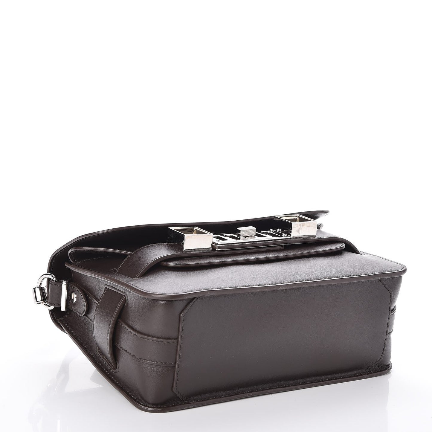 Smooth Calfskin Mini PS11 Classic Shoulder Bag Mogano