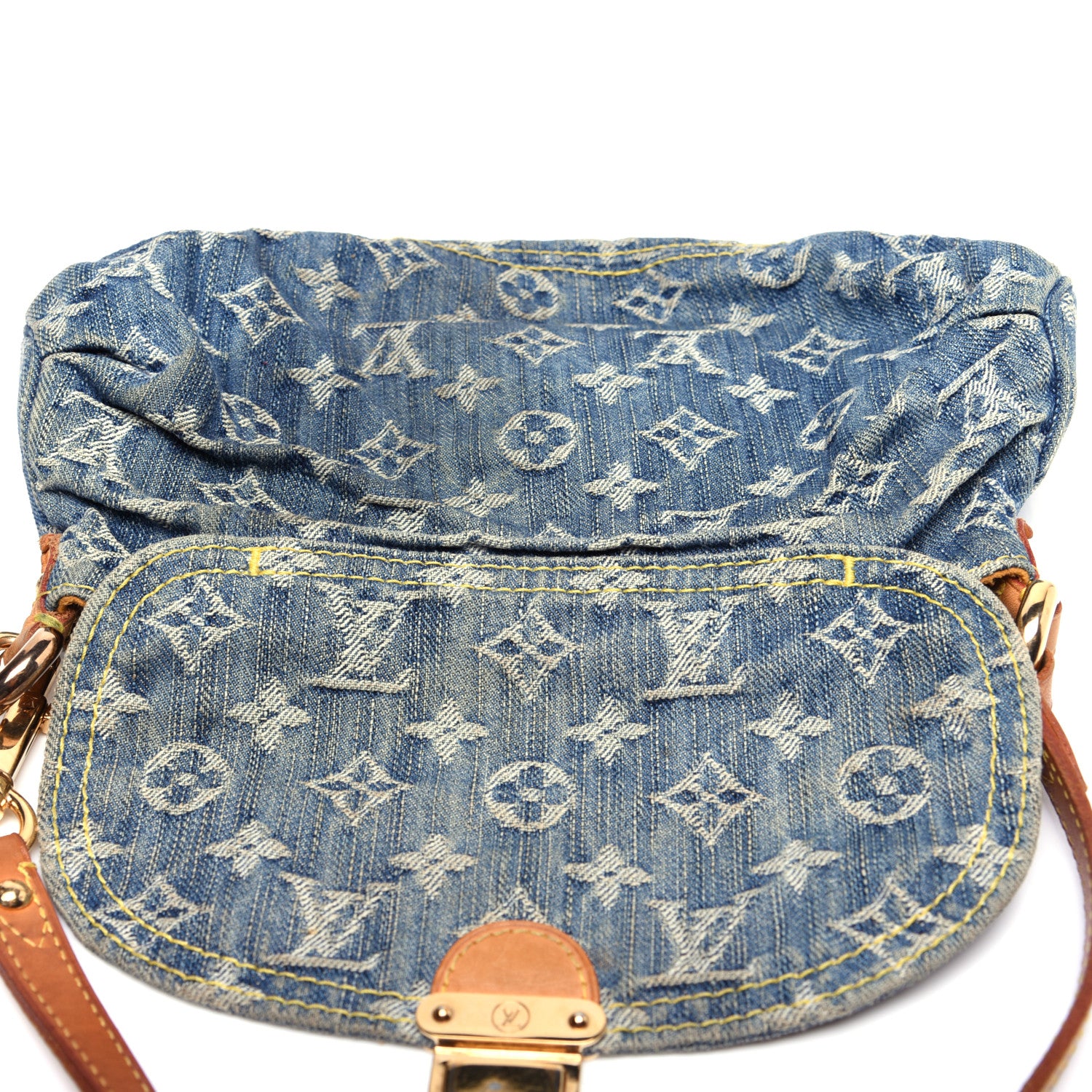 Louis Vuitton Monogram Denim Mini Pleaty Blue 14 of 20