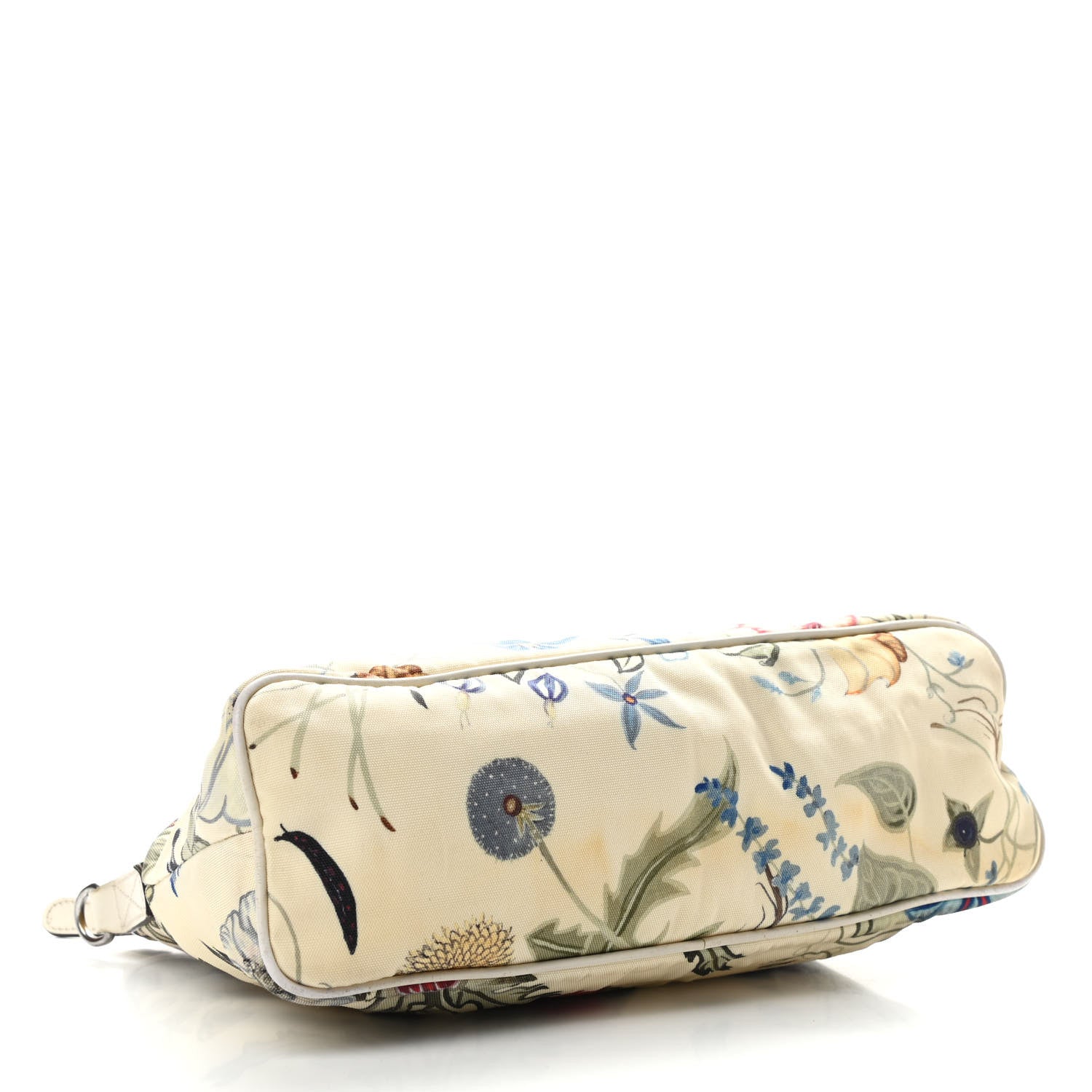 Gucci Canvas Flora Knight Small Zippered Tote White 3 of 14