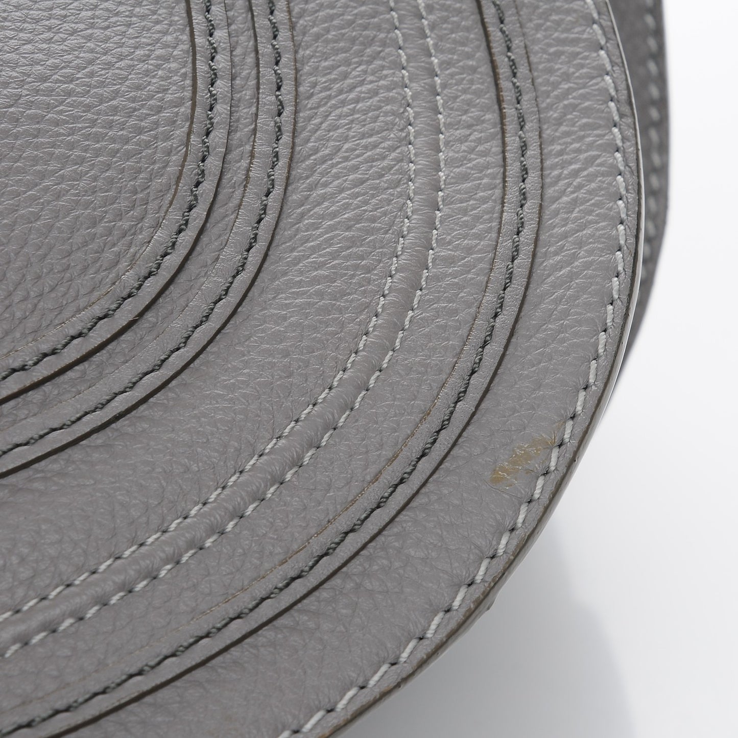 Calfskin Medium Marcie Round Crossbody Bag Cashmere Grey