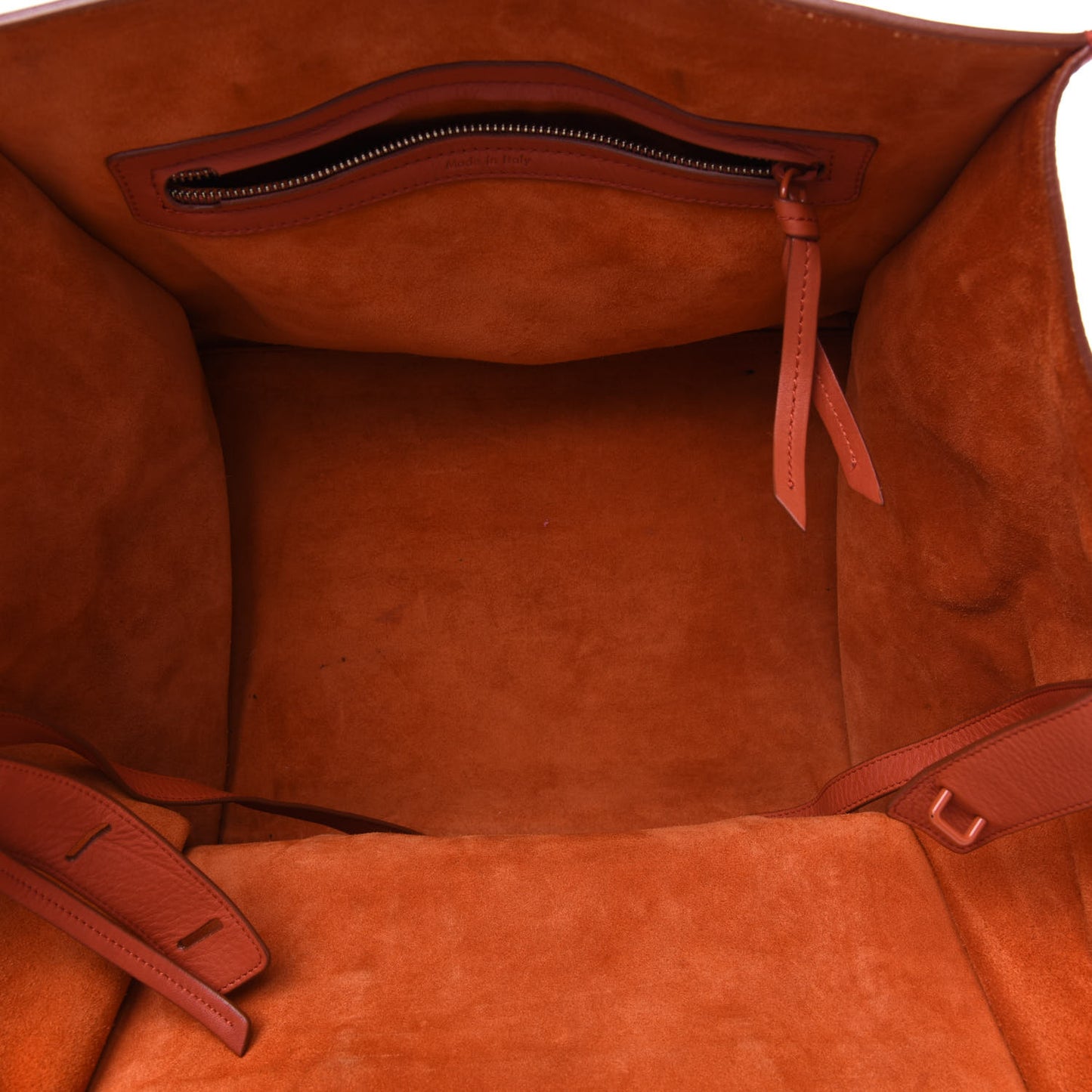 Supple Calfskin Large Phantom Luggage Orange