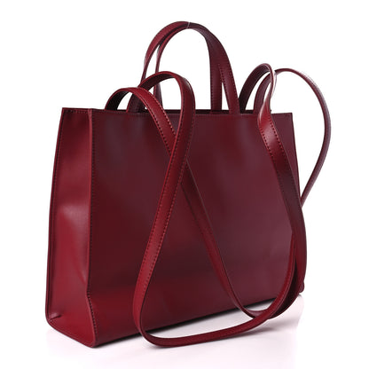 Telfar Vegan Leather Medium Shopping Bag Oxblood 3 of 9