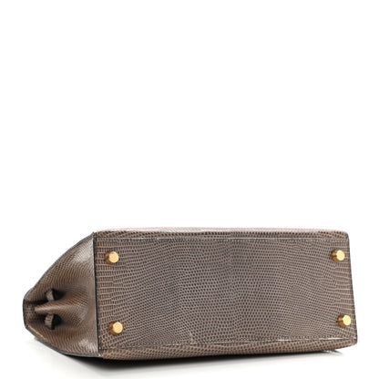 Hermes Lizard Niloticus Kelly Sellier 25 Gris Fonce 4 of 21